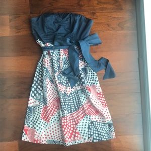 Anthropologie strapless dress